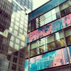 Video screens on Barkley building (Manhattan)