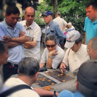 Serious Go Playing in Chinatown